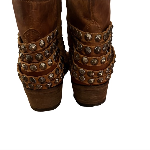 Steve by Steve Madden | Janne Studded Brown Ankle Boots size 7.5 - Picture 9 of 12